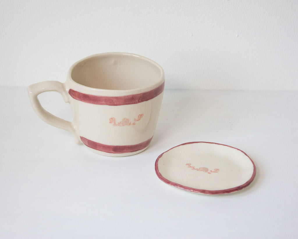 Erika Christine Ceramics :: Hyacinth Ring Dish- Raspberry