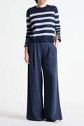 Saint Art :: Odette Striped Knit Sweater, Navy