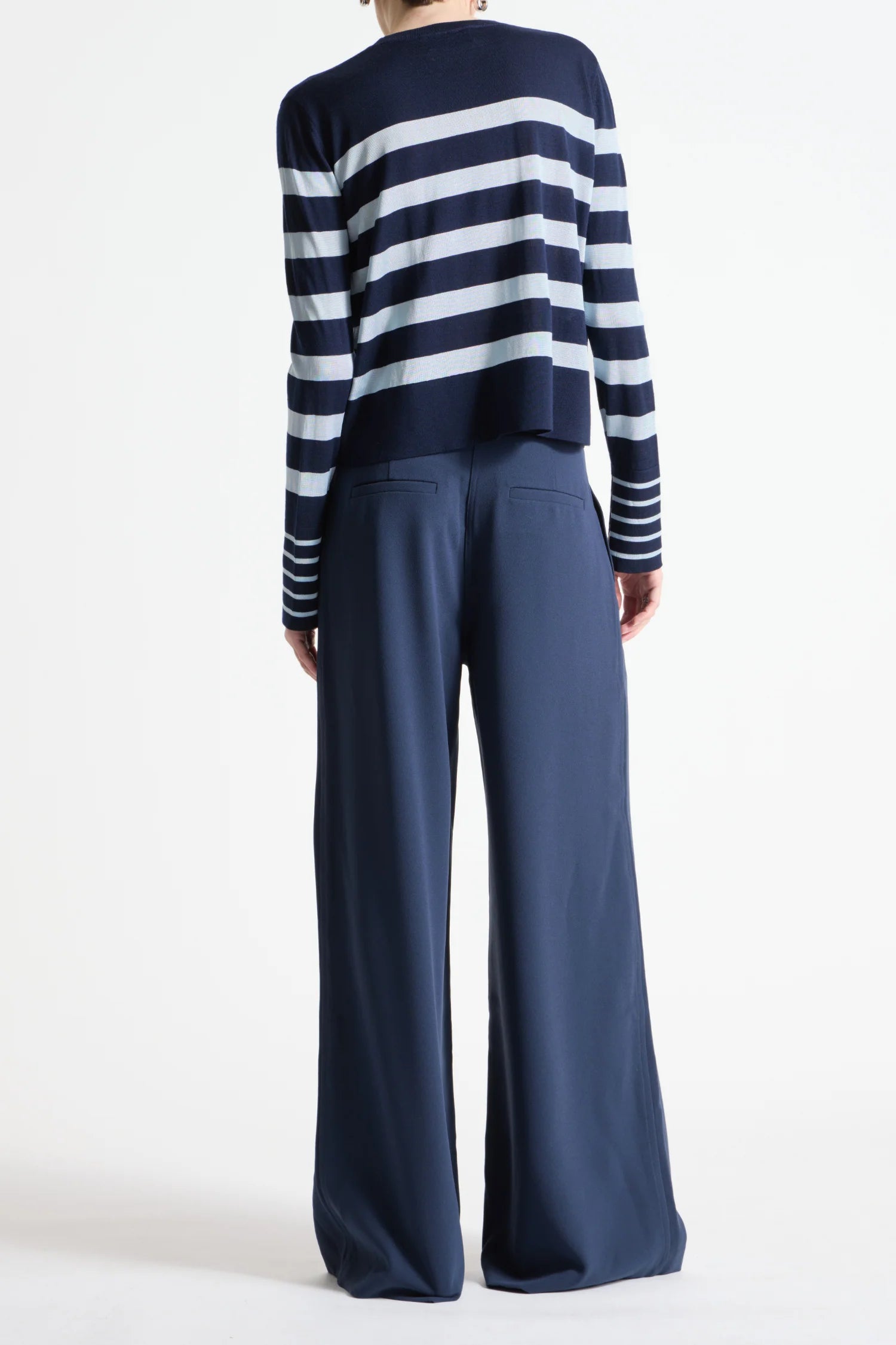 Saint Art :: Odette Striped Knit Sweater, Navy