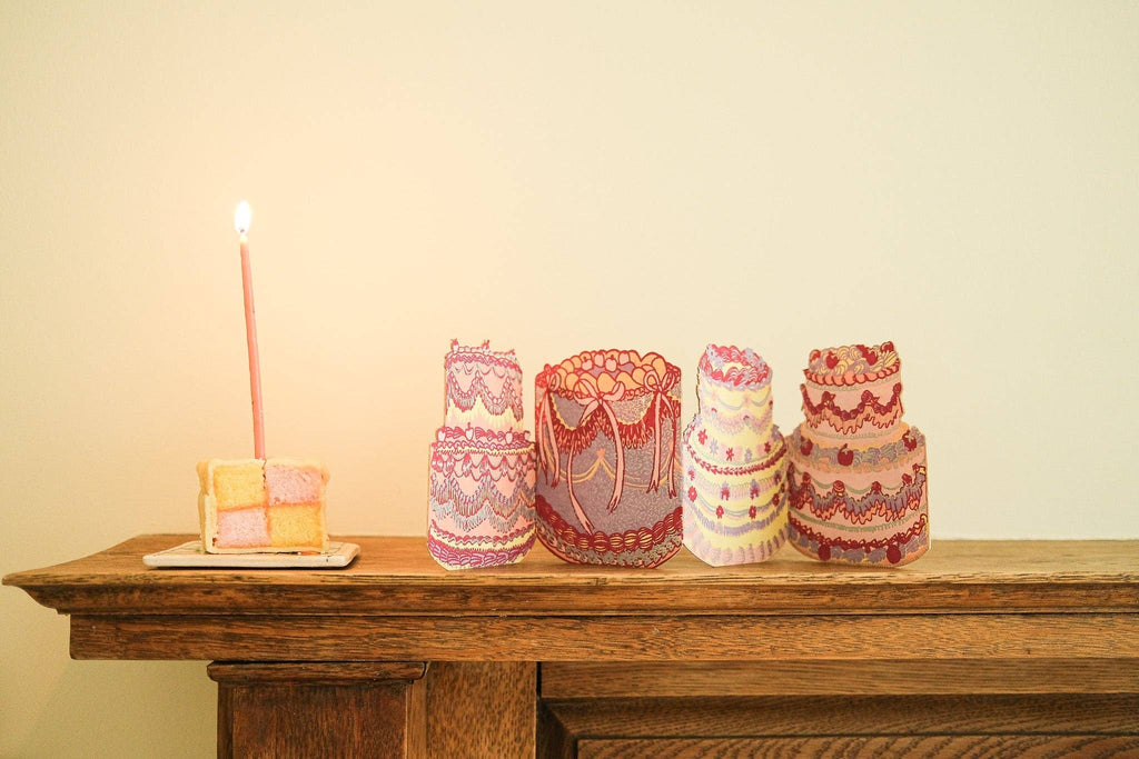East End Press :: Birthday Cake Concertina Greeting Card