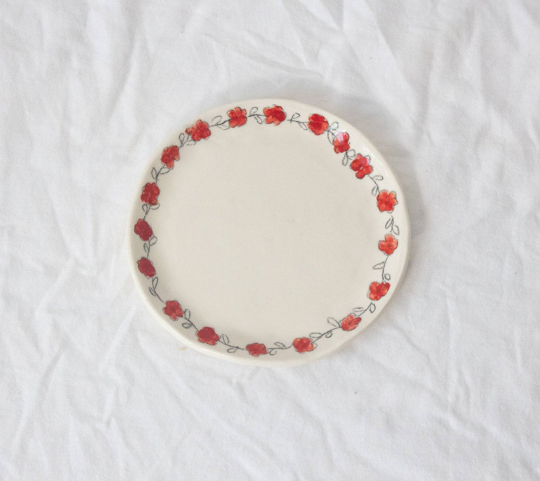Erika Christine Ceramics :: Roses Catchall Plate