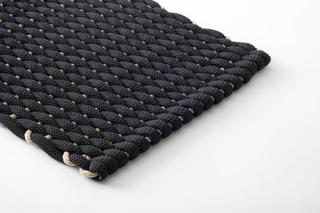 The Rope Co. :: SoftStep Mat, Midnight Black & Dune