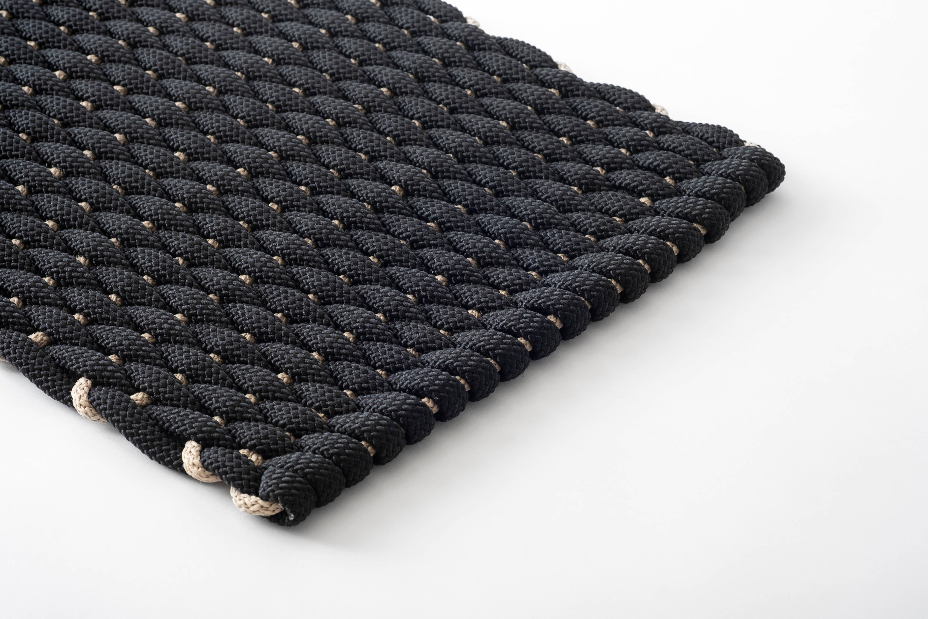 The Rope Co. :: SoftStep Mat, Midnight Black & Dune