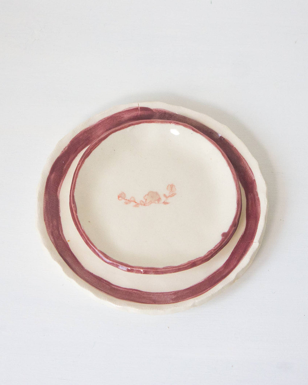 Erika Christine Ceramics :: Hyacinth Ring Dish- Raspberry
