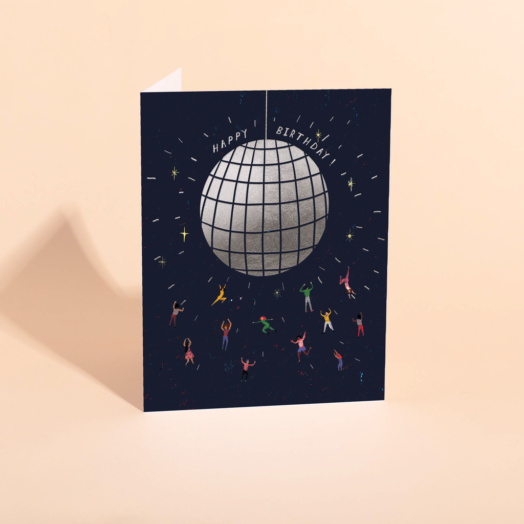 Carolyn Suzuki :: Disco Ball Birthday Card