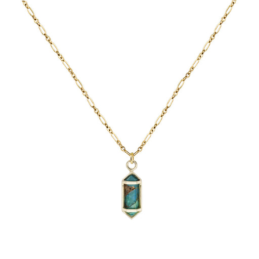 Metier Jewelry :: Small Ojo Chrysocolla Pendant Necklace