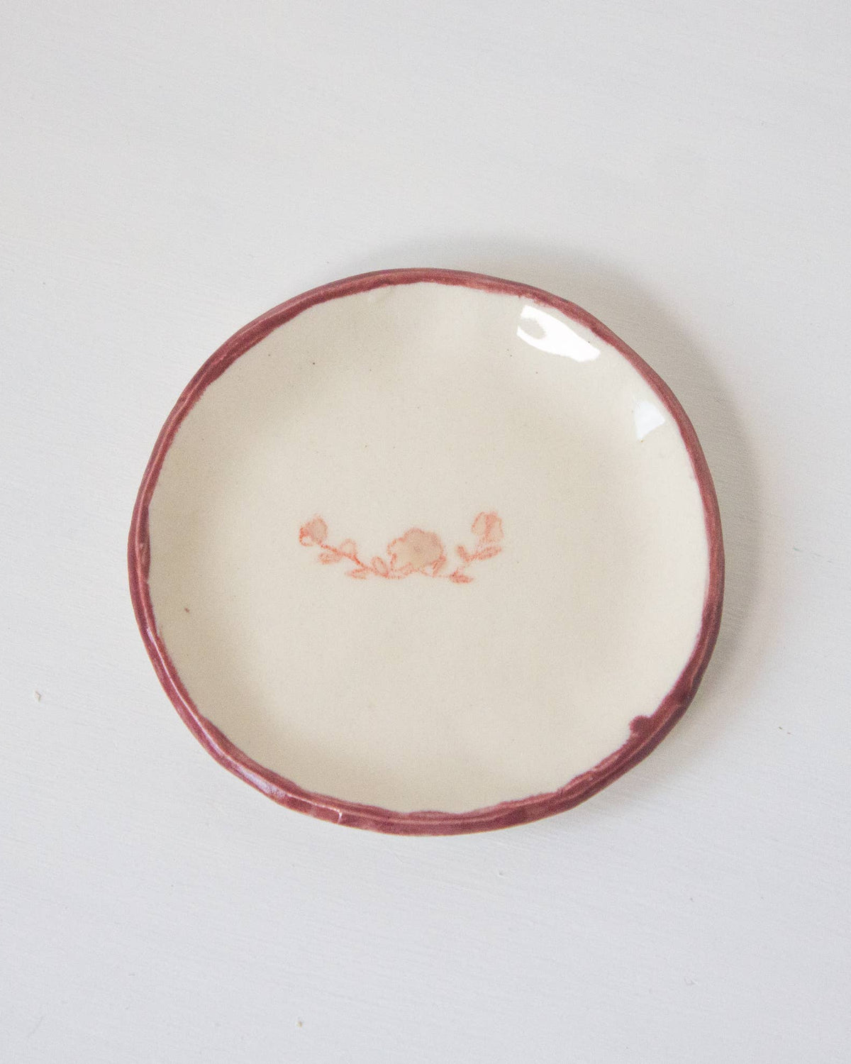 Erika Christine Ceramics :: Hyacinth Ring Dish- Raspberry