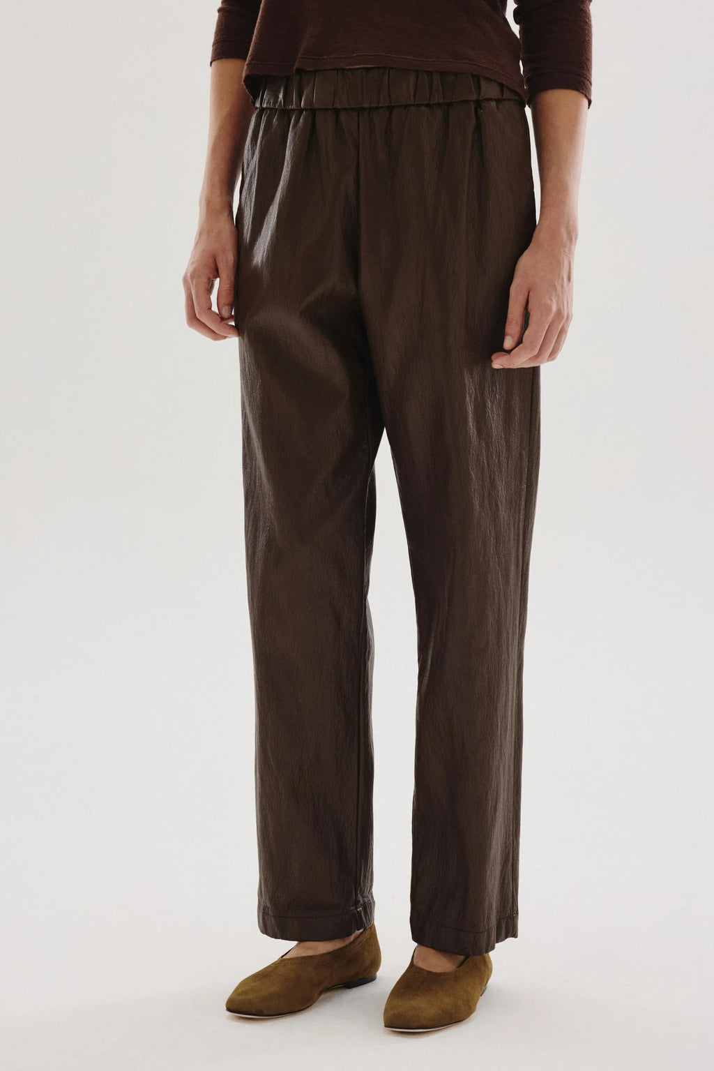 Pomandere :: Faux Leather Jogging Trousers