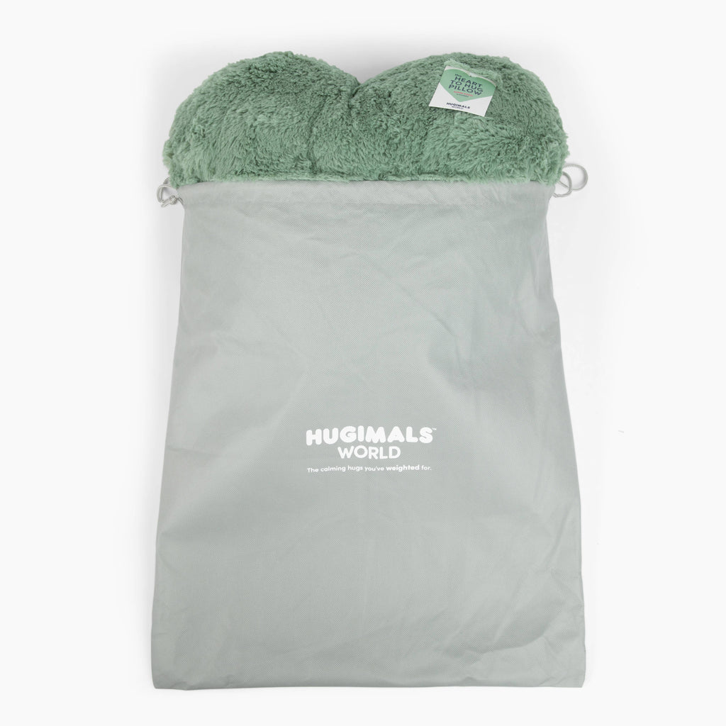 Hugimals :: Large Heart Hug Pillow , Sage