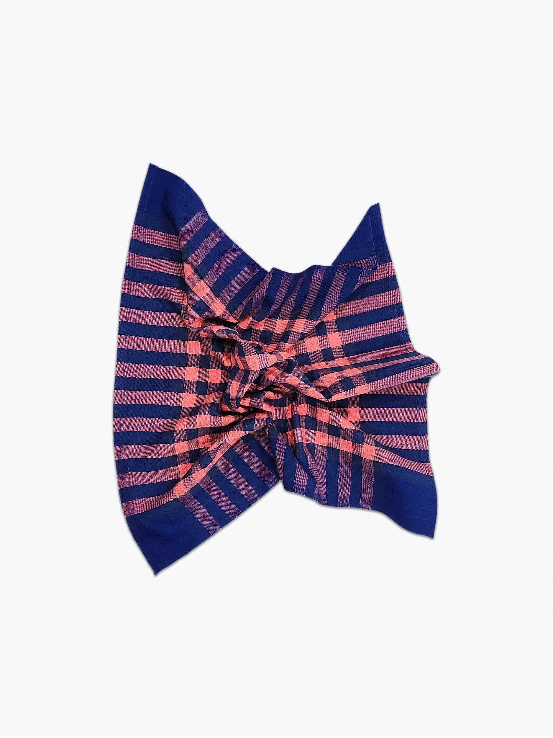 All Roads - Grid Napkin Pair - Navy