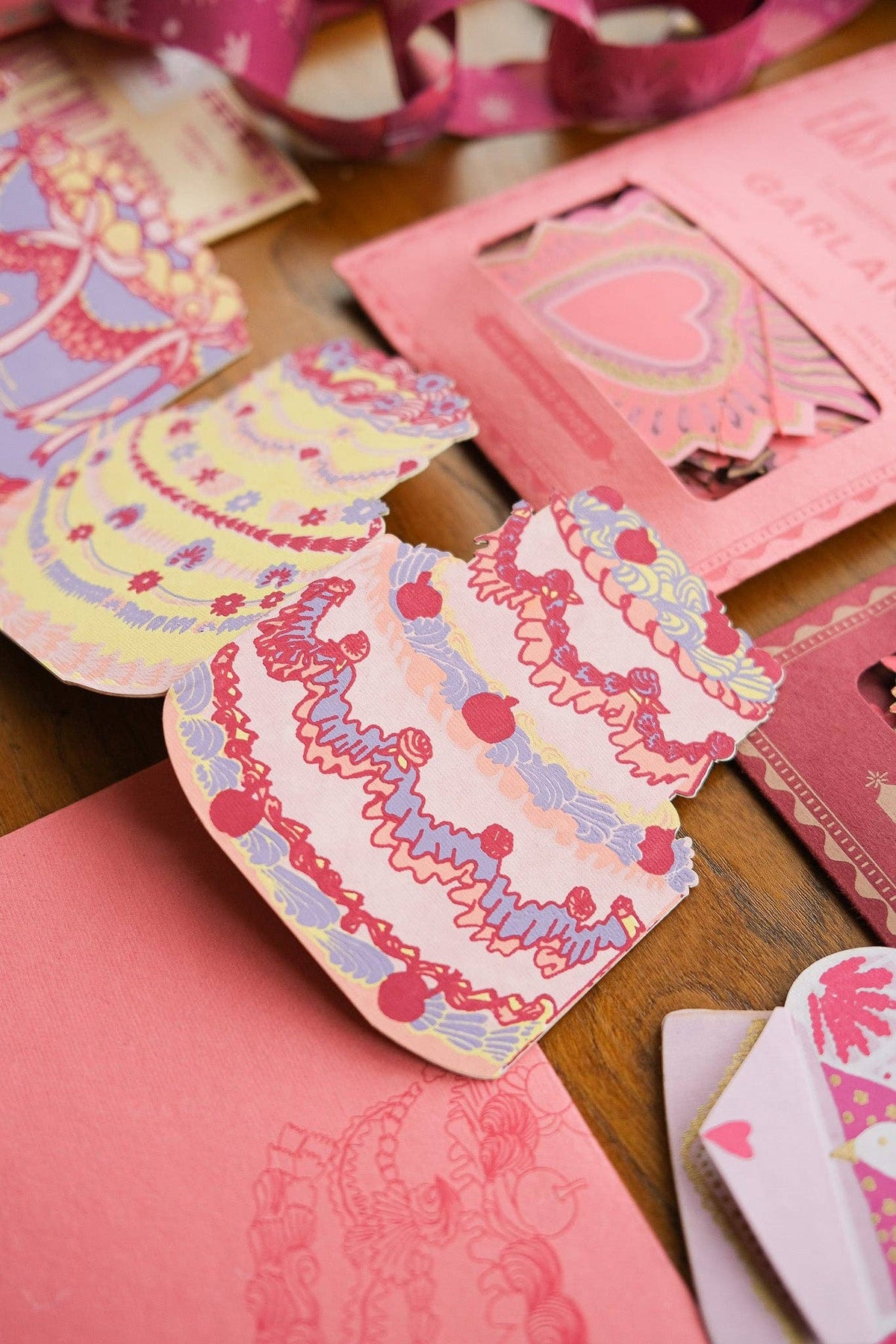 East End Press :: Birthday Cake Concertina Greeting Card