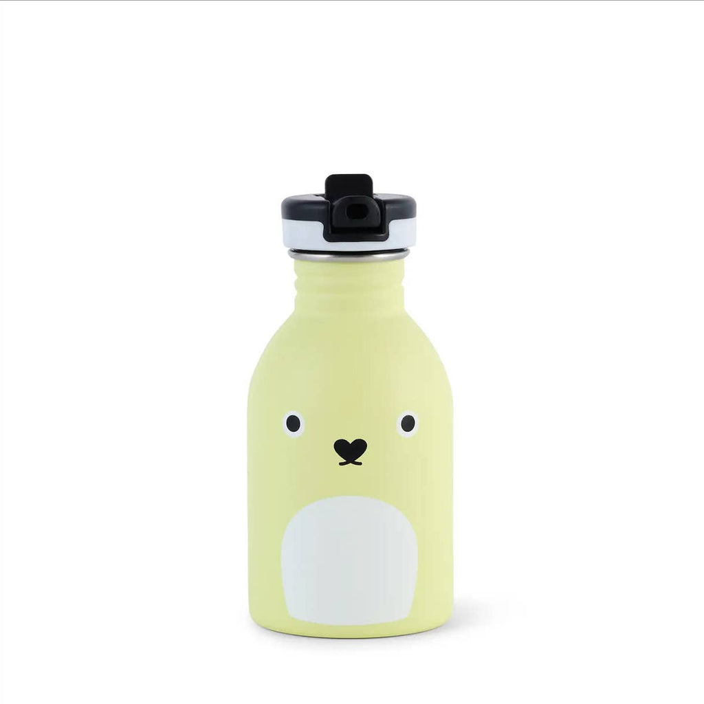Noodoll :: Stainless Steel Water Bottle, Ricecracker Mouse Yellow