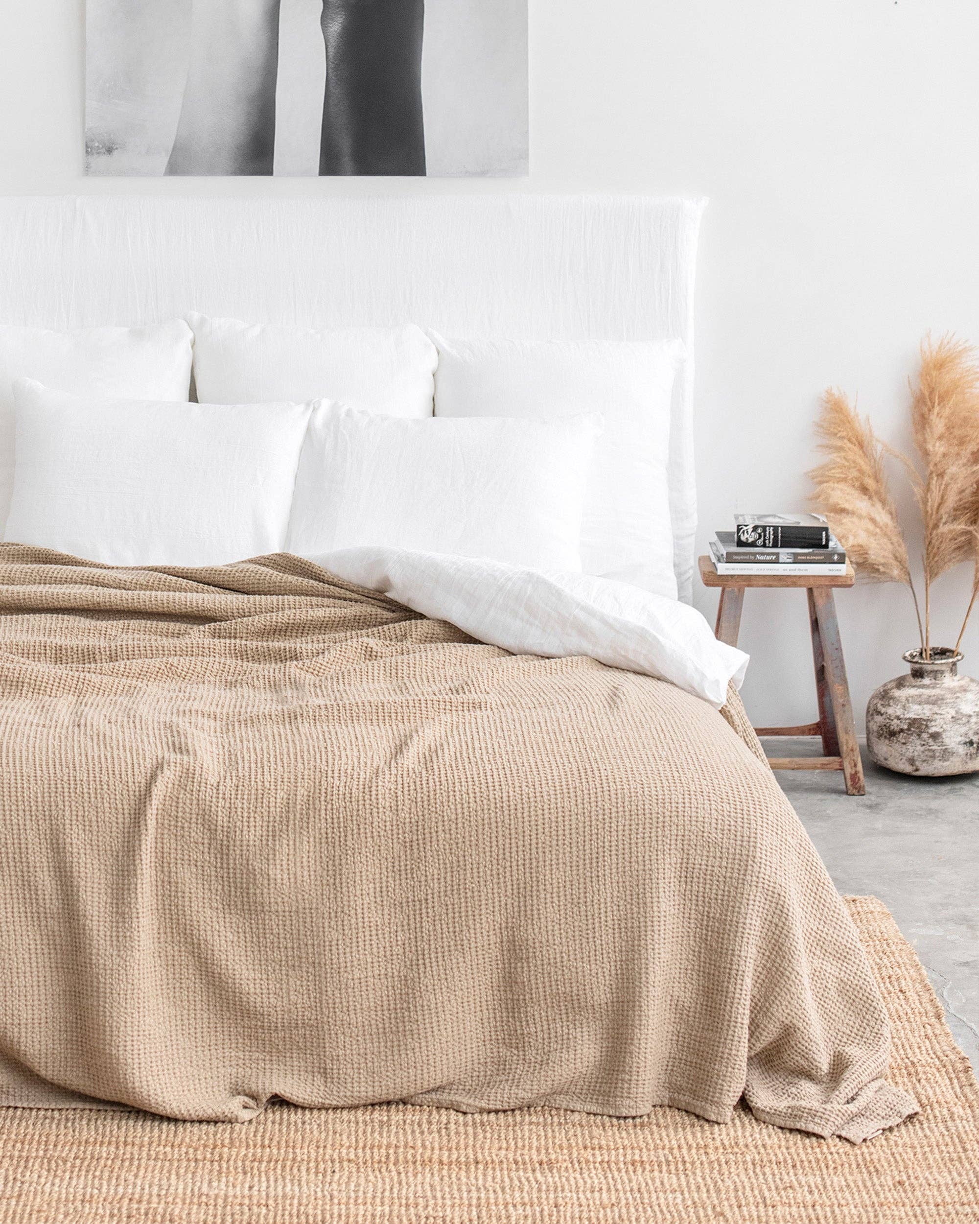 MagicLinen :: Linen waffle blanket in various colors
