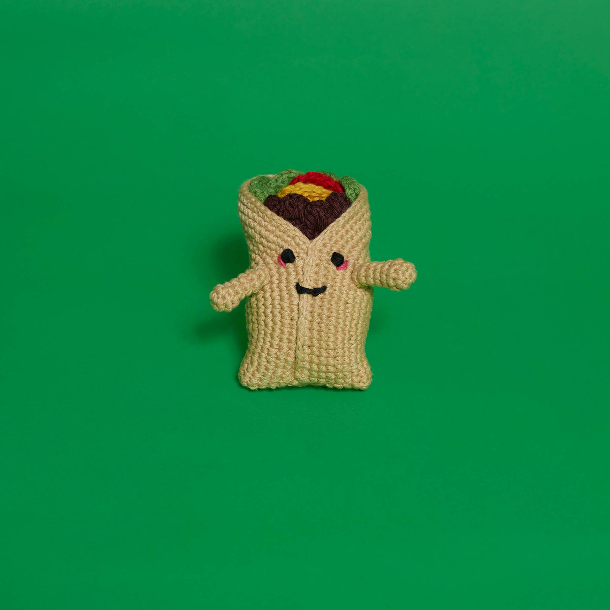 Ware of the Dog :: Hand Crochet Cotton Burrito Toy