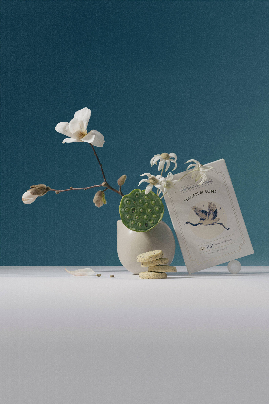 Makabi & Sons ::  Matcha Toasted Black Sesame Cookies