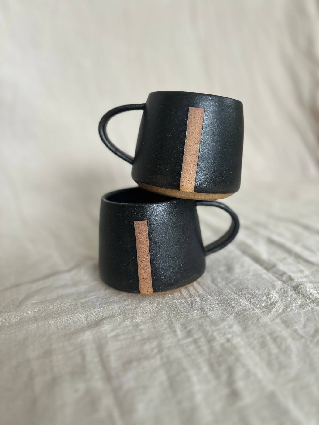 Void & Form Ceramics :: Black Divide Mug