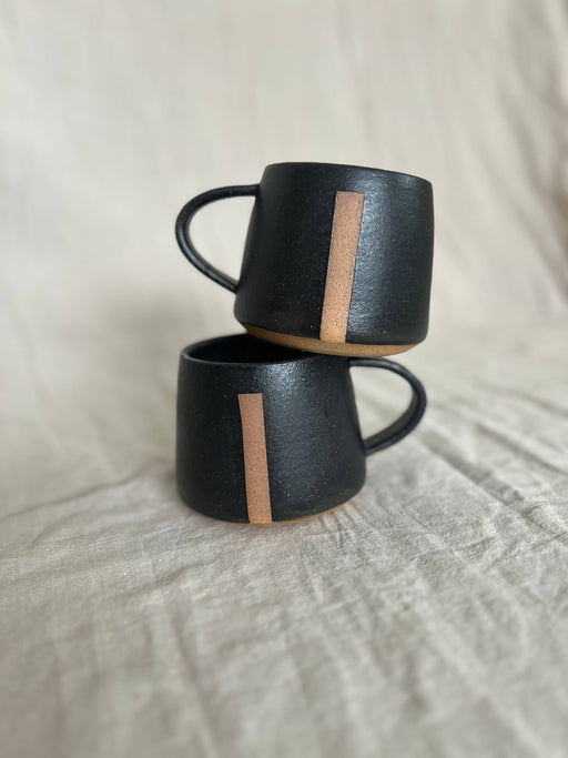 Void & Form Ceramics :: Black Divide Mug