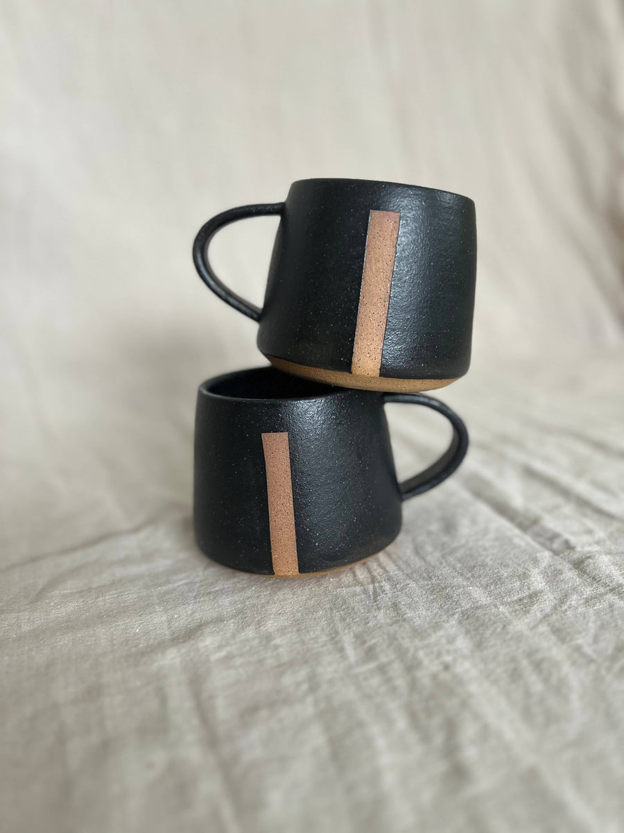 Void & Form Ceramics :: Black Divide Mug
