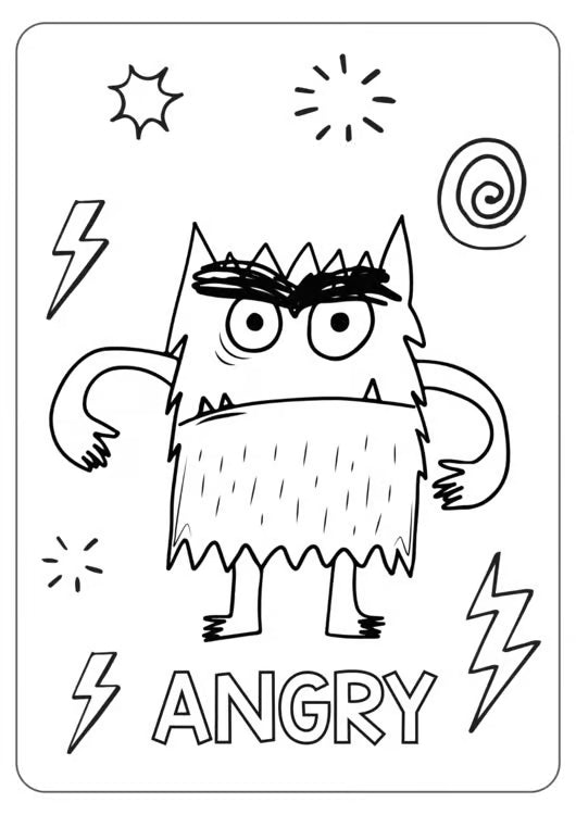 The Color Monster :: A Coloring Book About Emotions