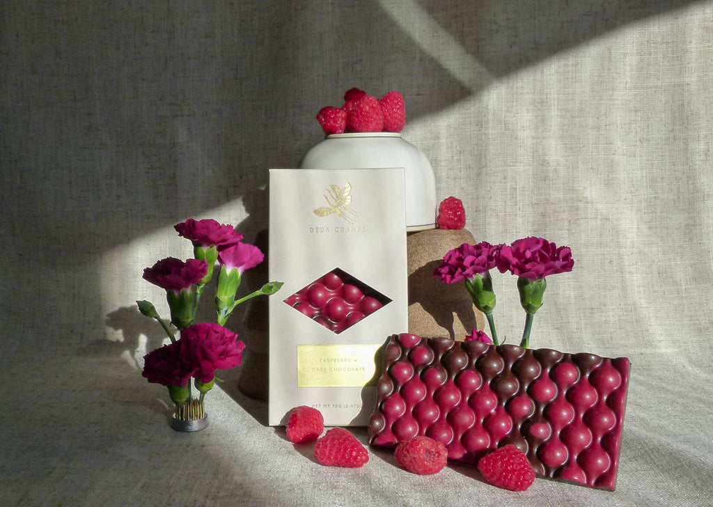 Deux Cranes :: Raspberry Dark Chocolate (Vegan)