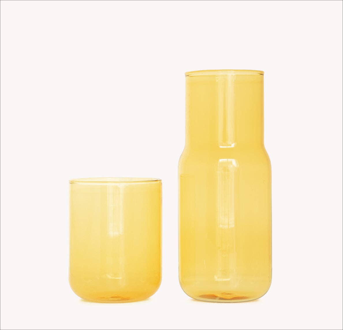 Gry Mattr :: Tinted Glass Carafe, Lemon