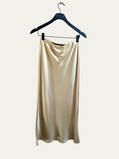 Saint Art :: Talia Charmeuse Maxi Skirt, Fall Leaf
