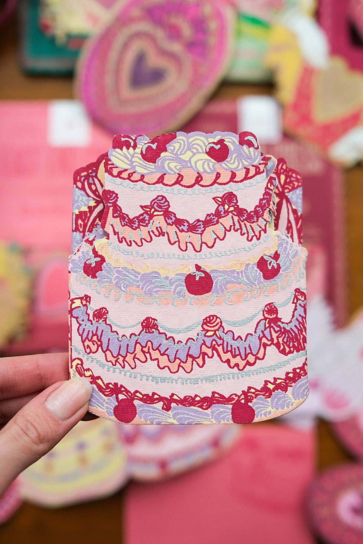 East End Press :: Birthday Cake Concertina Greeting Card