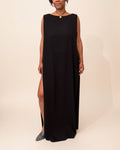 Sloan :: Crepe Boatneck Gown