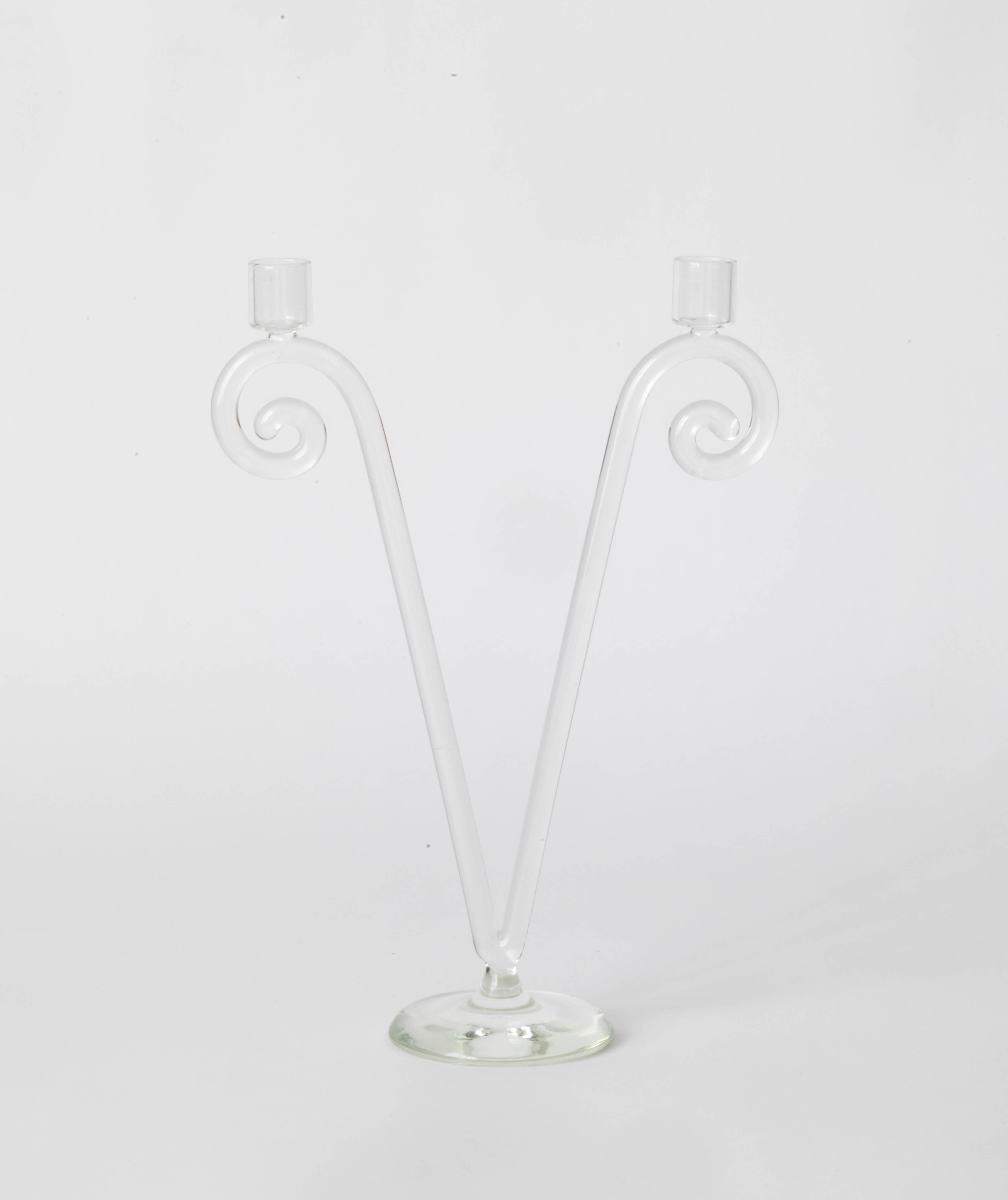 Sophie Lou Jacobsen :: Spiral Candleholder, Double Stem