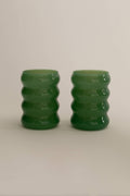Sophie Lou Jacobsen :: Opaque Ripple Cup, Jade, Set of 2