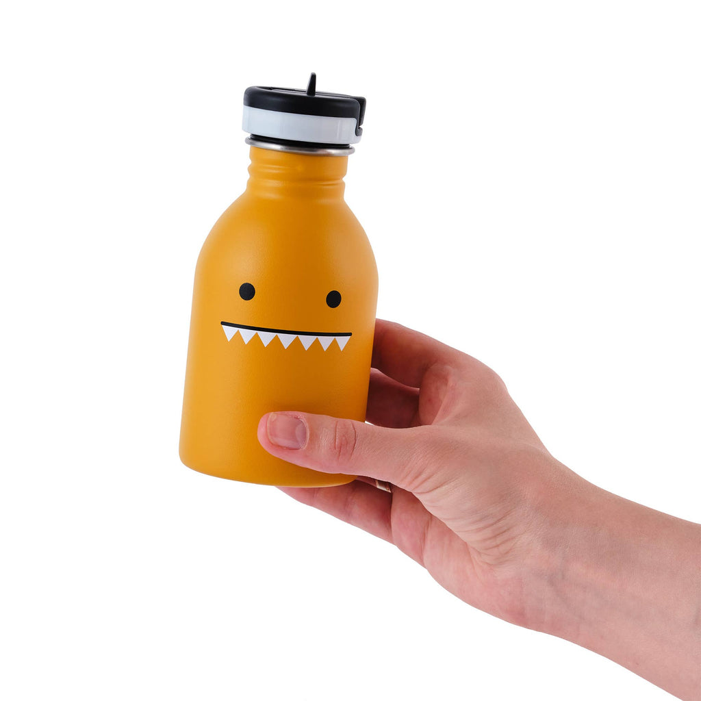 Noodoll :: Stainless Steel Water Bottle, Ricemon Monster Brown