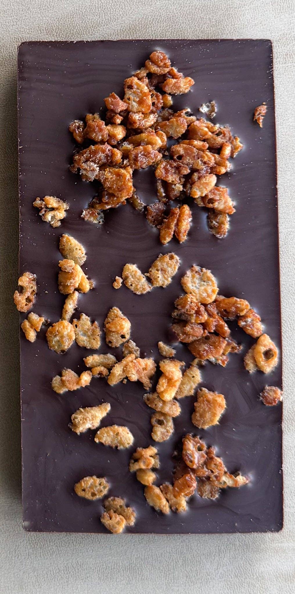 Deux Cranes :: Dark Chocolate with Golden Rice Crisps