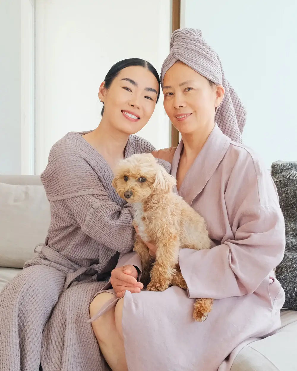 MagicLinen ::  Waffle Linen Robe