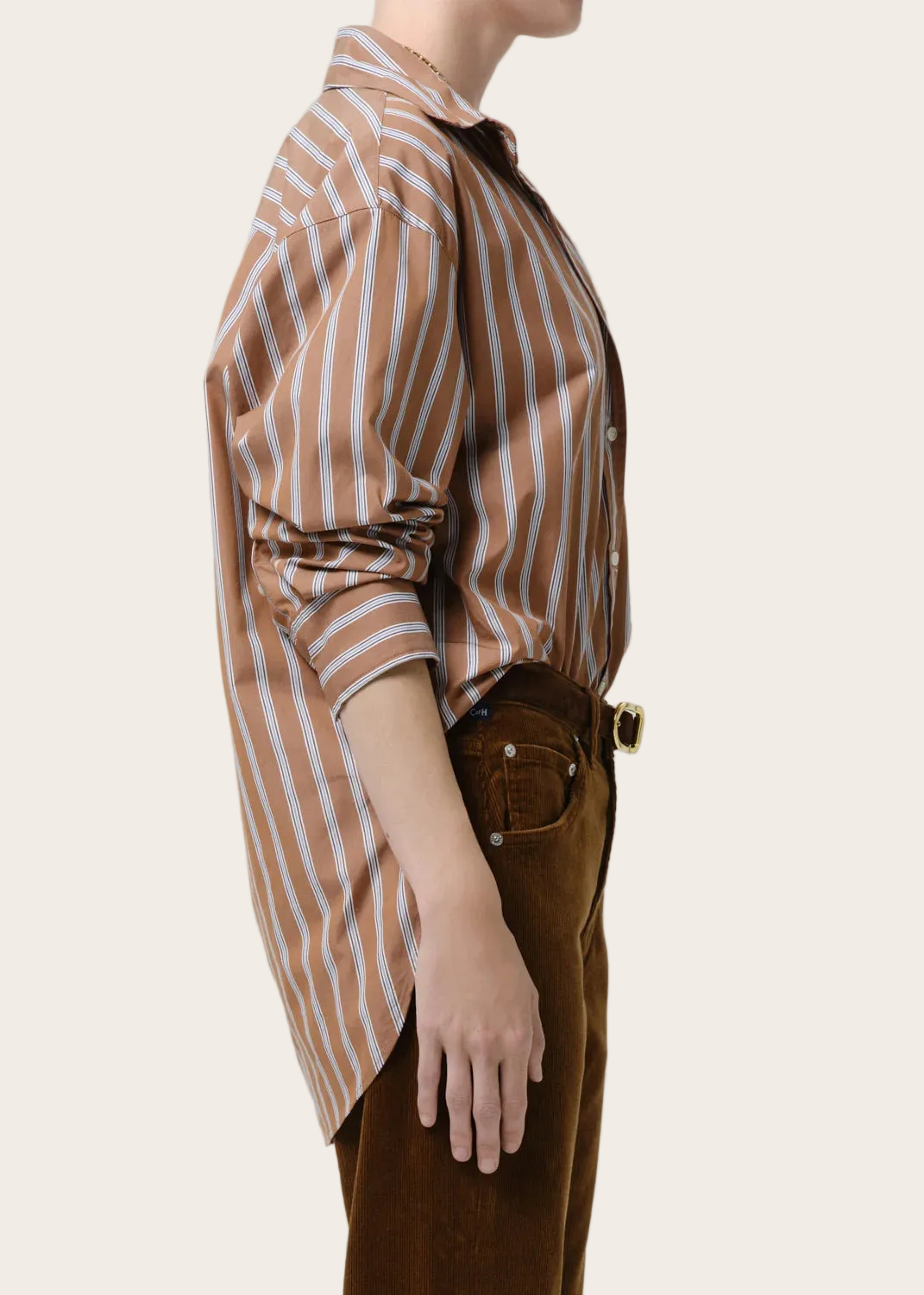 Citizens of Humanity :: Thea Boyfriend Shirt, Copper Stripe