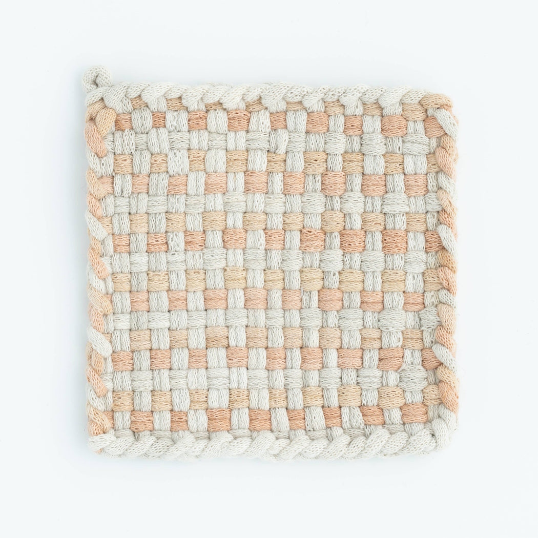 Kate Kilmurray - Pot Holder, Desert  hand dyed loops