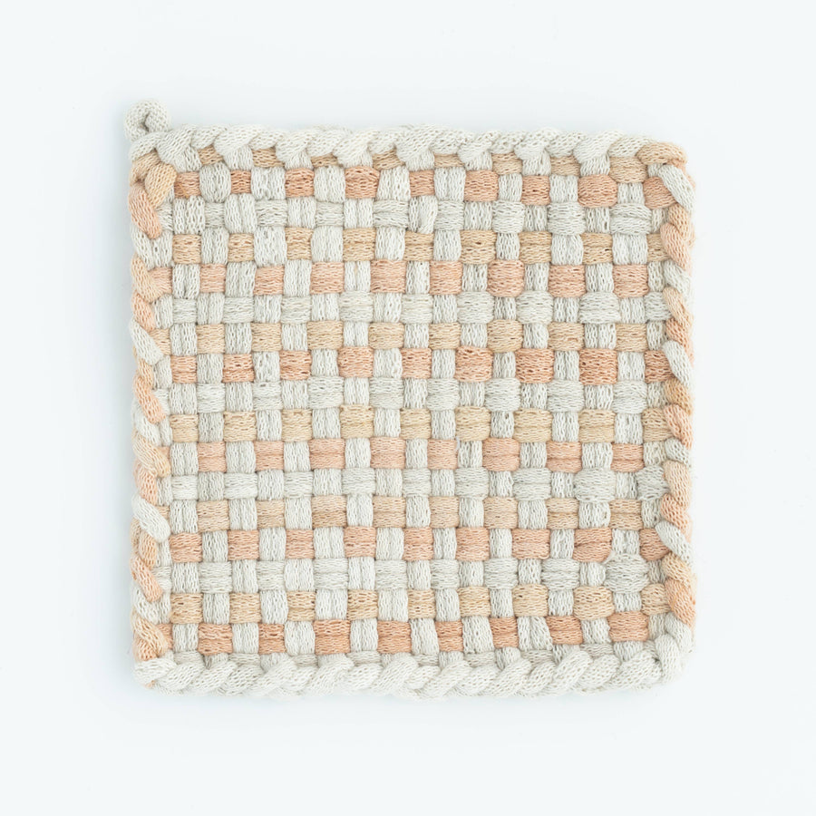 Kate Kilmurray - Pot Holder, Desert  hand dyed loops