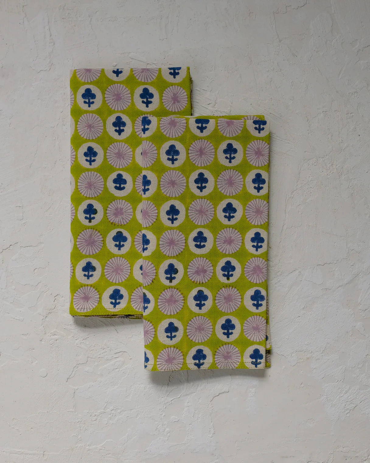 Soil to Studio :: Gauri Napkins, Electric Lime, Set of 4