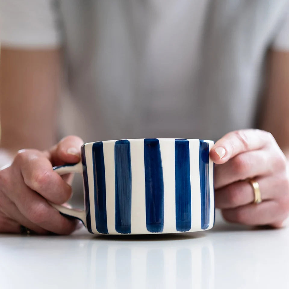 Musango :: Candy Stripe Mug, Blue