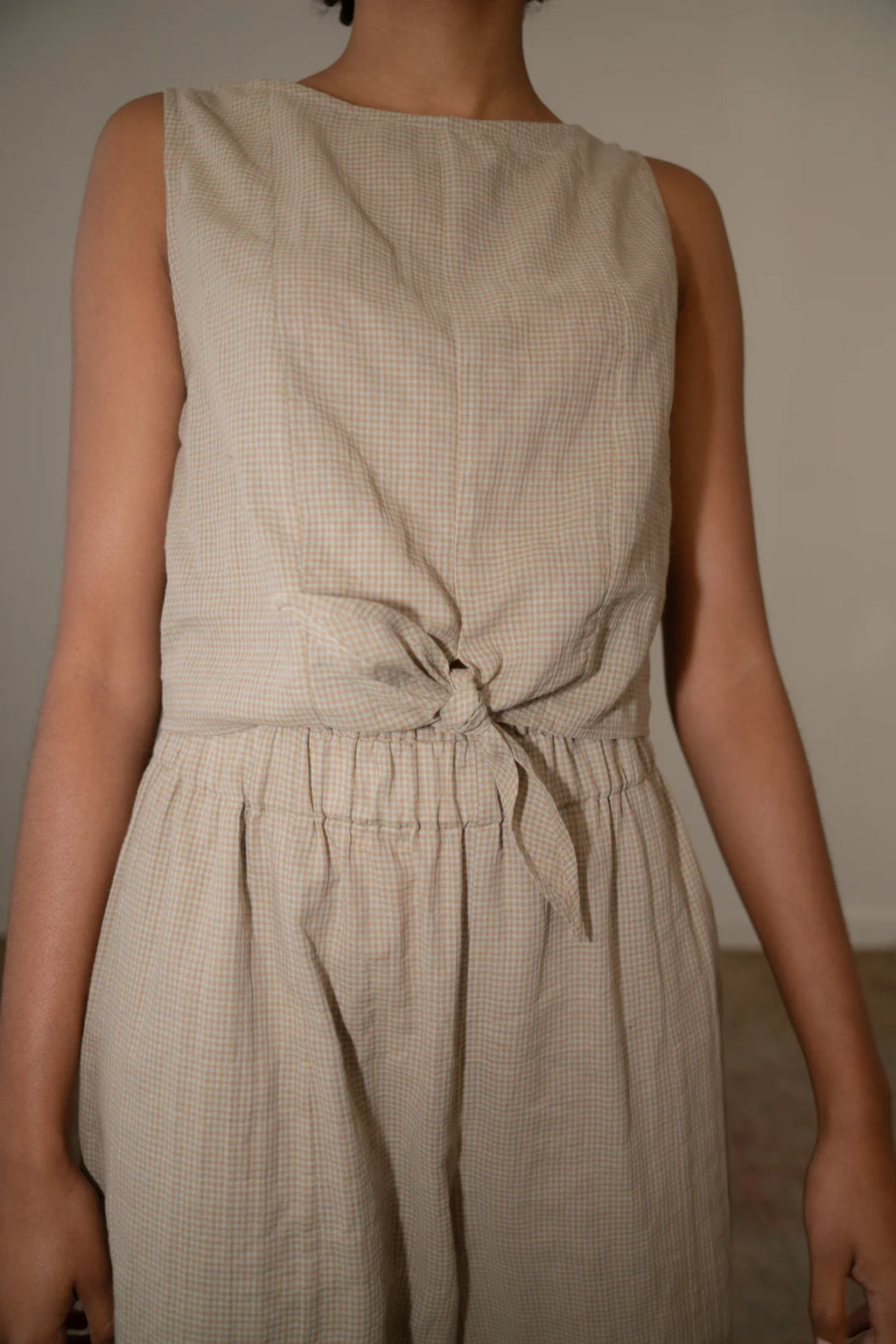 Zii Ropa :: Claude Top, Beige Check