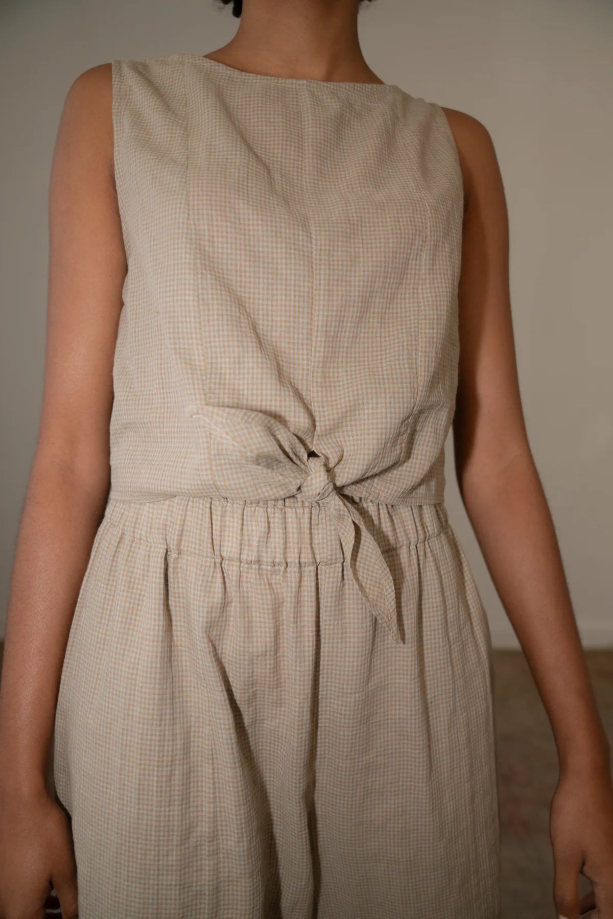 Zii Ropa :: Claude Top, Beige Check