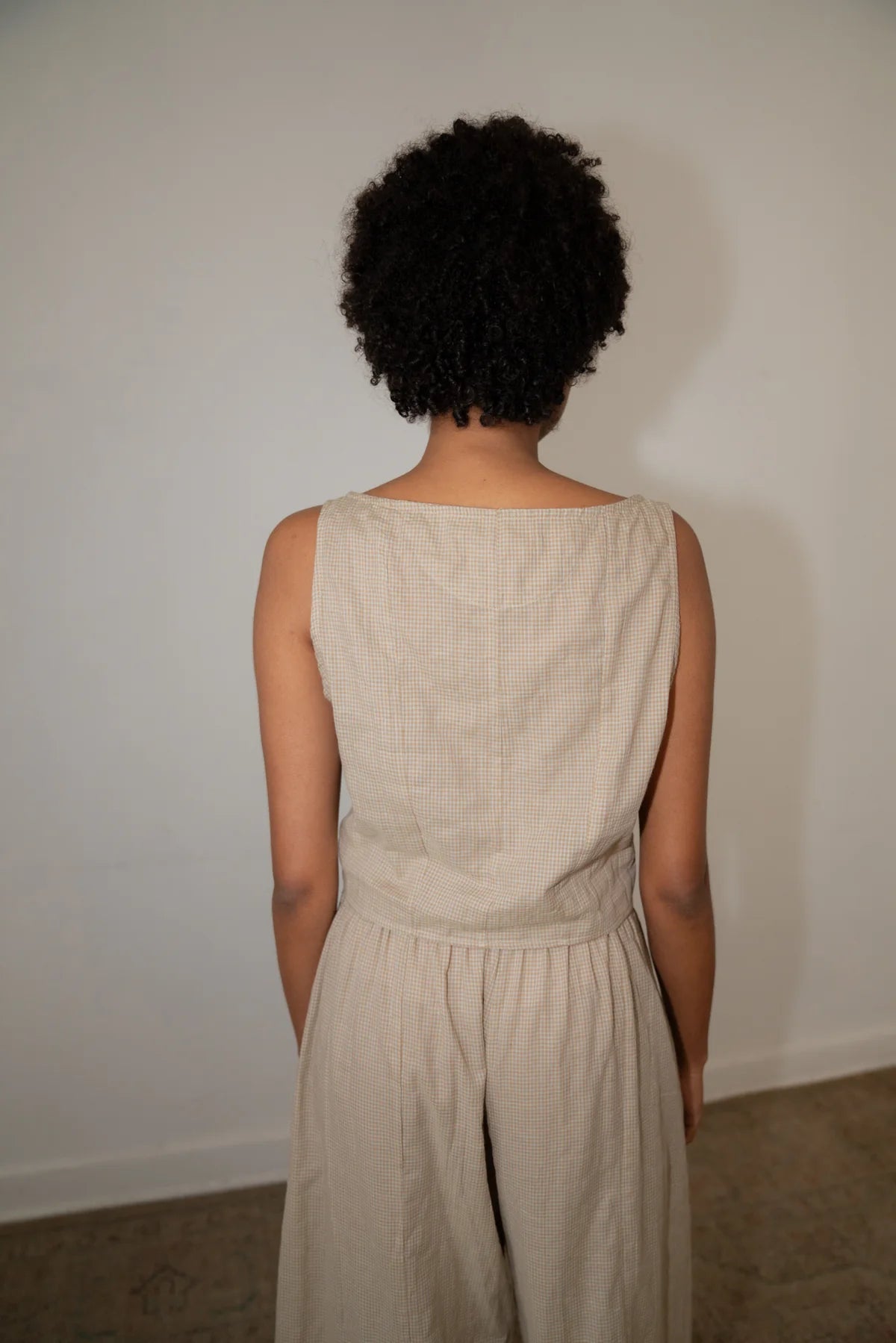 Zii Ropa :: Claude Top, Beige Check