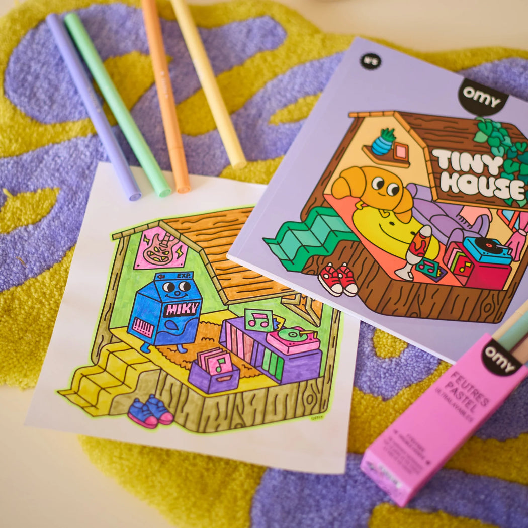 OMY :: Tiny House Coloring Book
