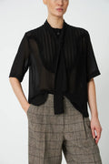 Stella Nova :: Chiffon Shirt w/ Tie Band