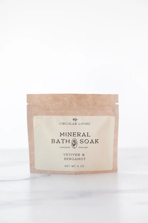 Circular Living :: Mineral Bath Soak Sachet, Vetiver & Bergamot