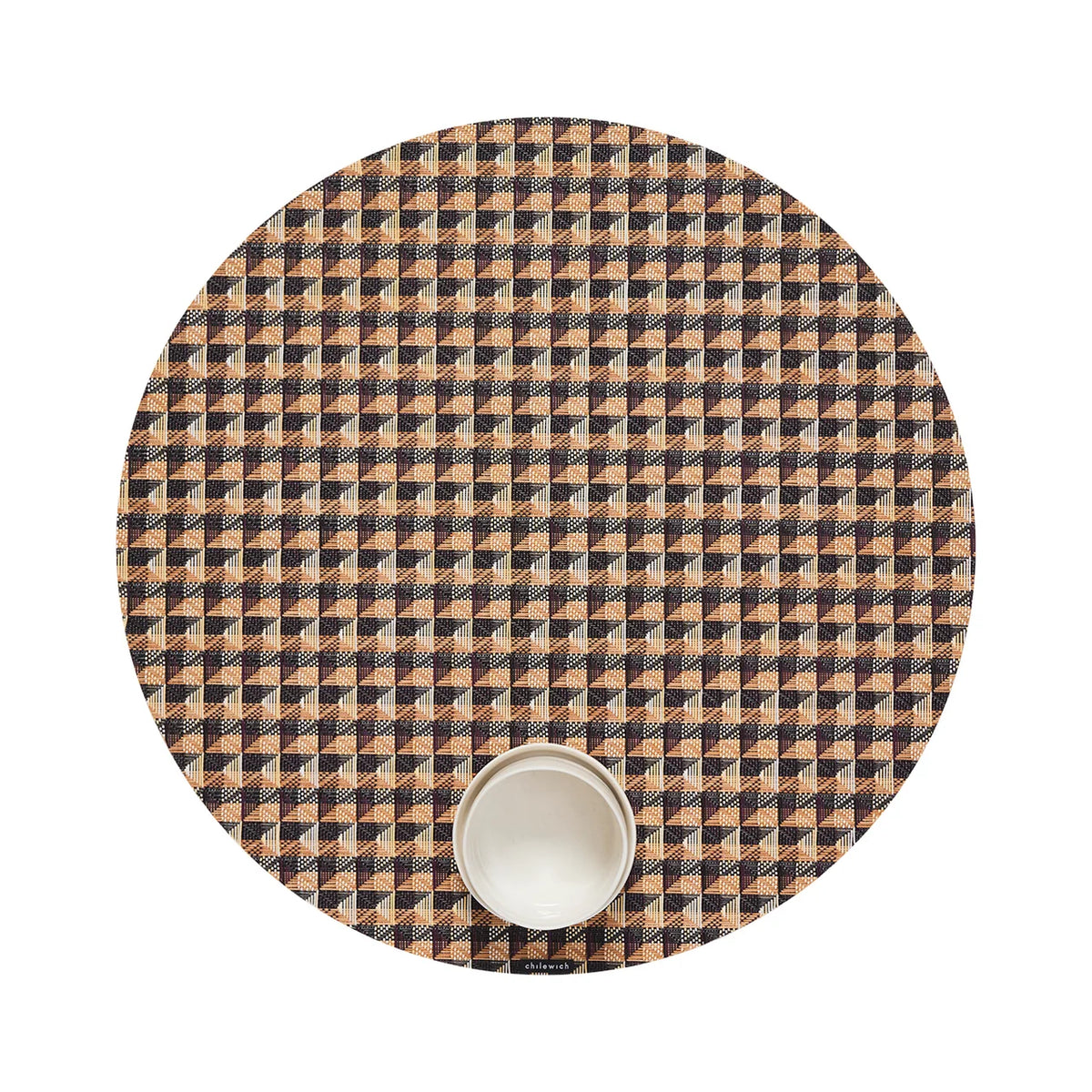 Chilewich :: Crane Round Placemat, Honey