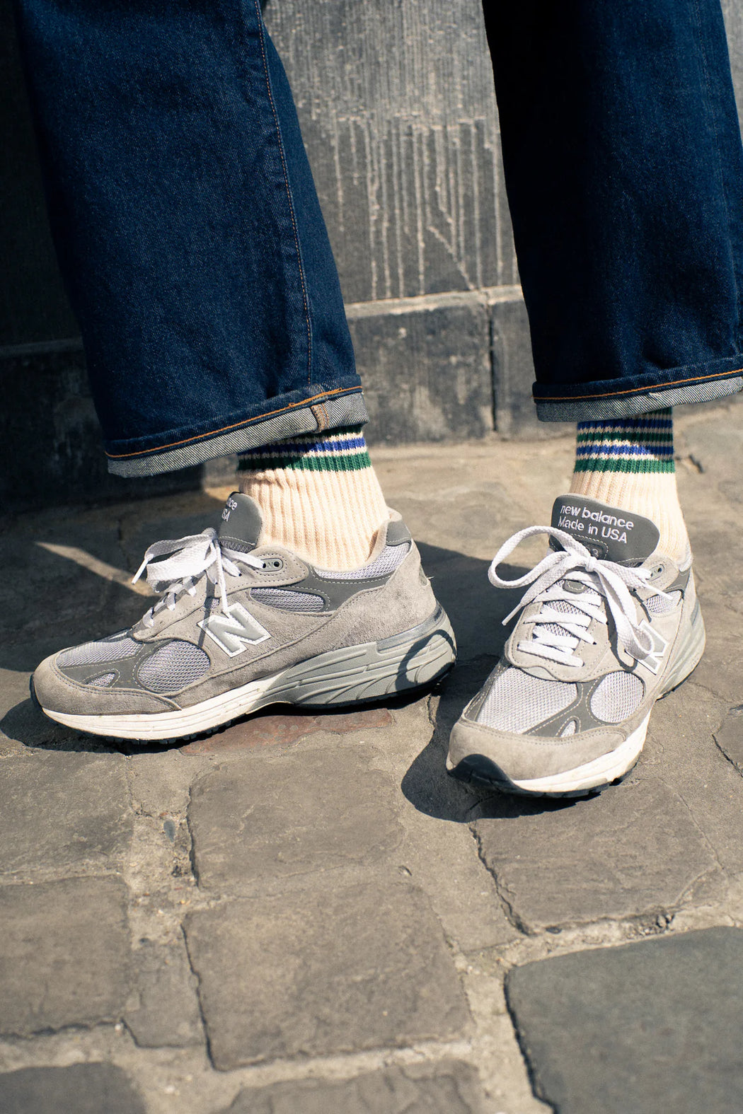 Escuyer :: MEN'S 5 Stripes Crew Socks