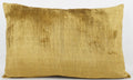 Ikat Pure Gold Pillow w/Insert