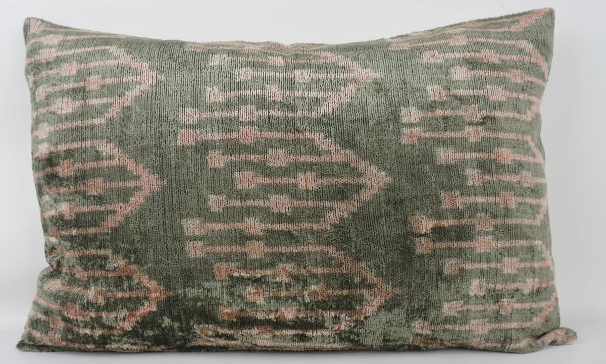 Ikat Root Pillow w/Insert