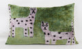 Ikat Snow Leopard Pillow w/Insert