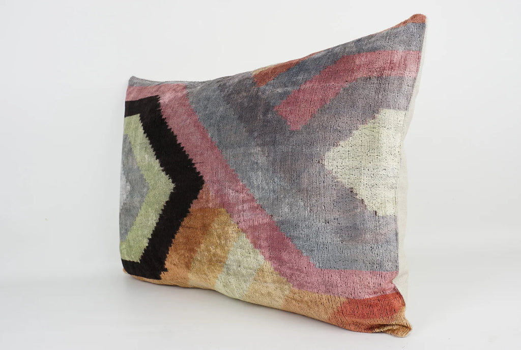 Ikat Geo Pillow w/Insert